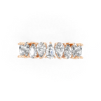 Celestia Pear Cut Crown Lab Grown Diamond Wedding Ring for Women