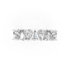 Celestia Pear Cut Crown Lab Grown Diamond Wedding Ring for Women