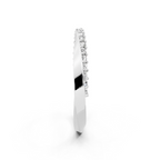 Luxury Sculpted Lab Grown Diamond Band Ring