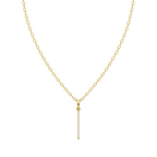 Elegant Slim Bar Lab Grown Diamond Pendant Necklace for Luxury Styling