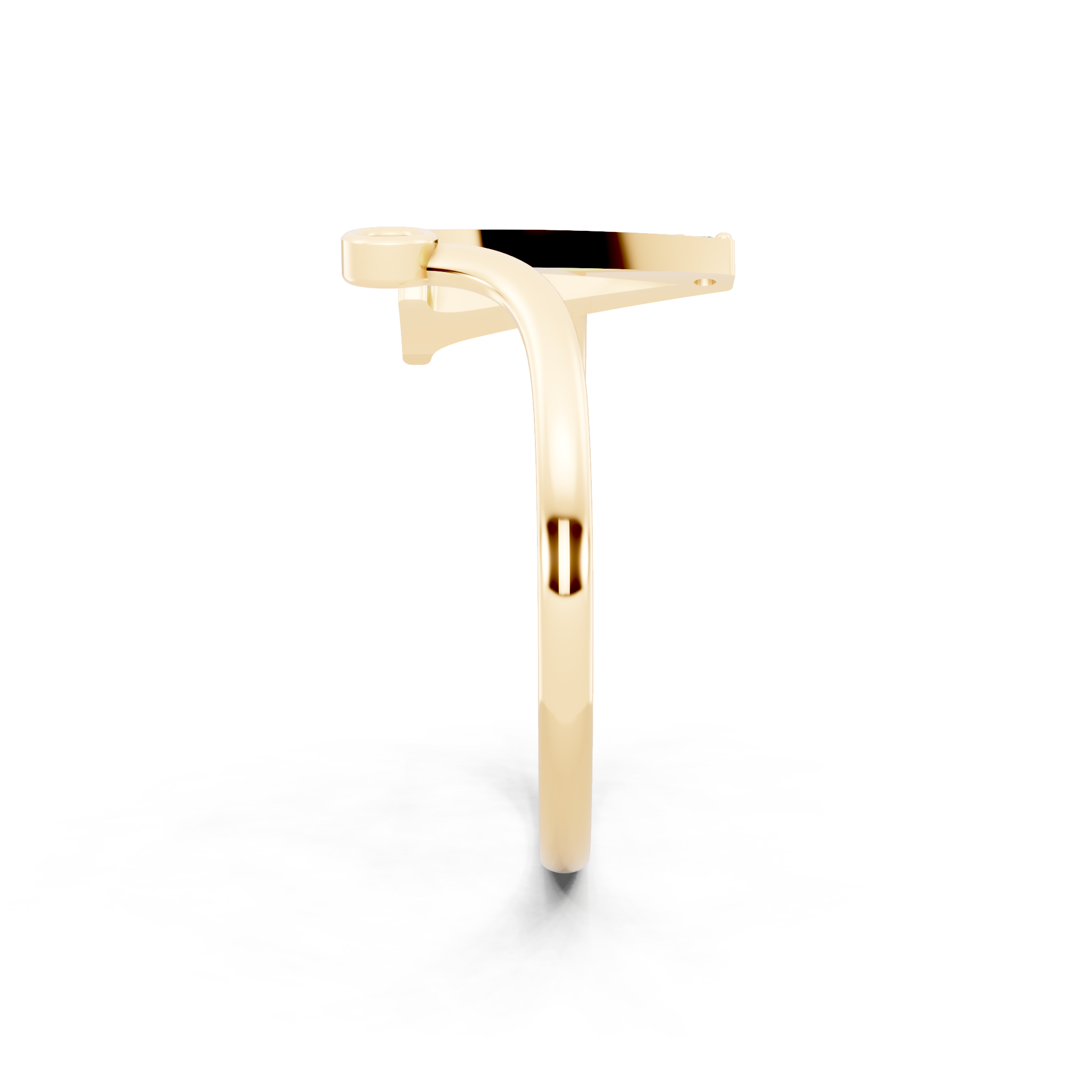 Luxury Style Alphabet A Ring with Brilliant Round Cut Lab Grown Accents for Everyday Wear