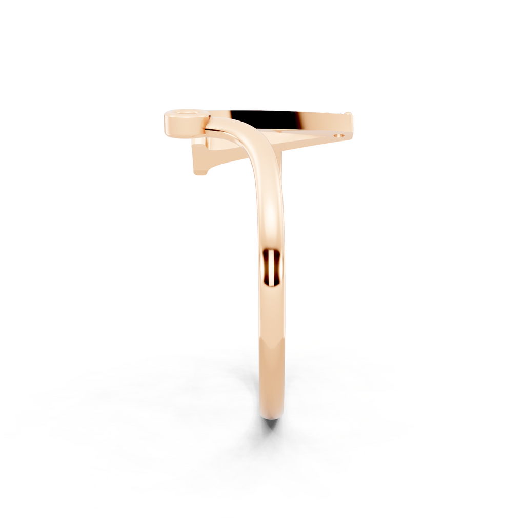 Luxury Style Alphabet A Ring with Brilliant Round Cut Lab Grown Accents for Everyday Wear