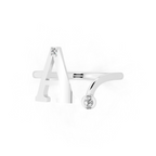 Luxury Style Alphabet A Ring with Brilliant Round Cut Lab Grown Accents for Everyday Wear