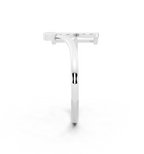The Aurielle Twin Arc Ring with Round White Lab Created Diamonds
