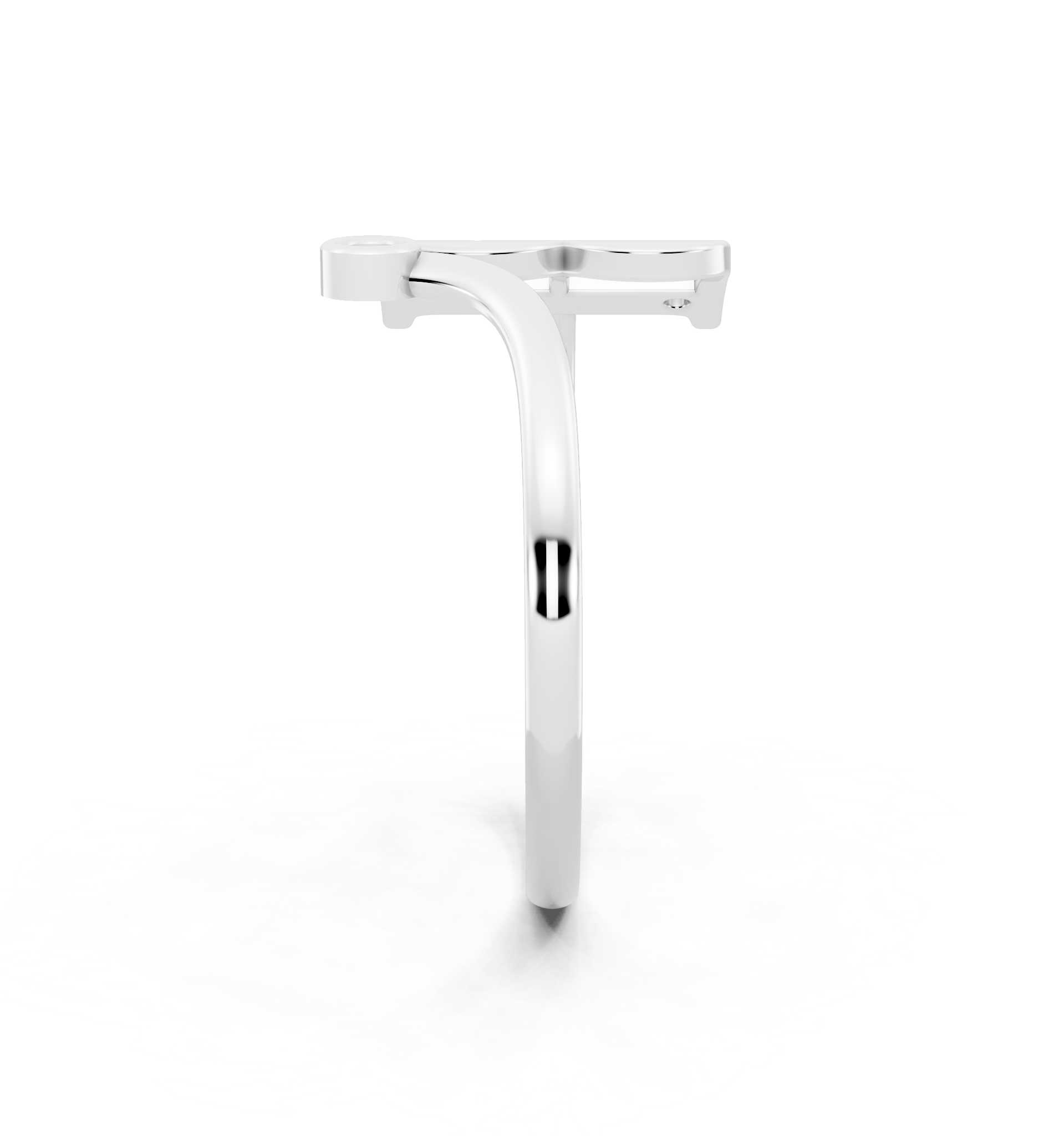 The Aurielle Twin Arc Ring with Round White Lab Created Diamonds