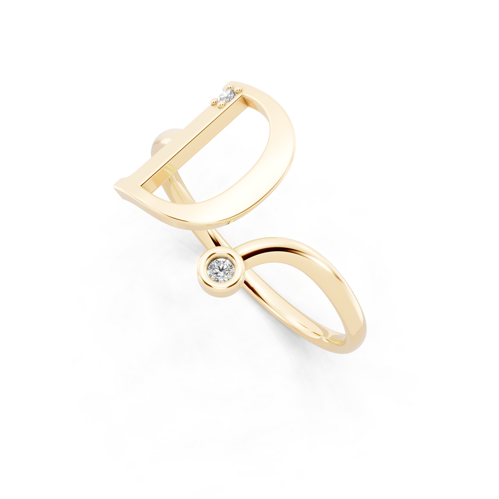 Aureve Crossover Arc Lab Grown Diamond Ring for Women