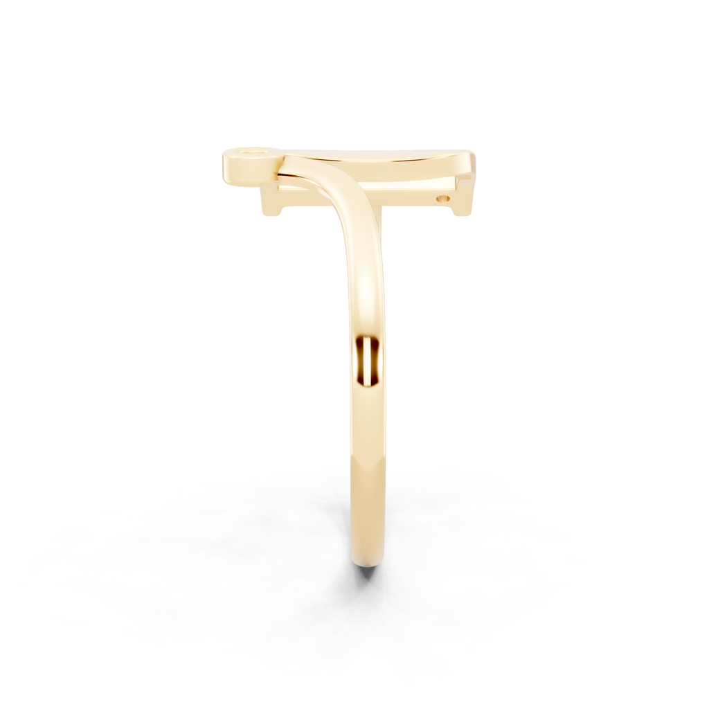 Aureve Crossover Arc Lab Grown Diamond Ring for Women