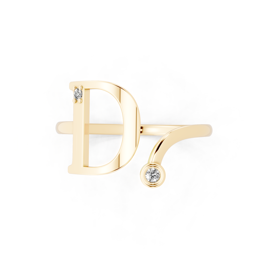 Aureve Crossover Arc Lab Grown Diamond Ring for Women
