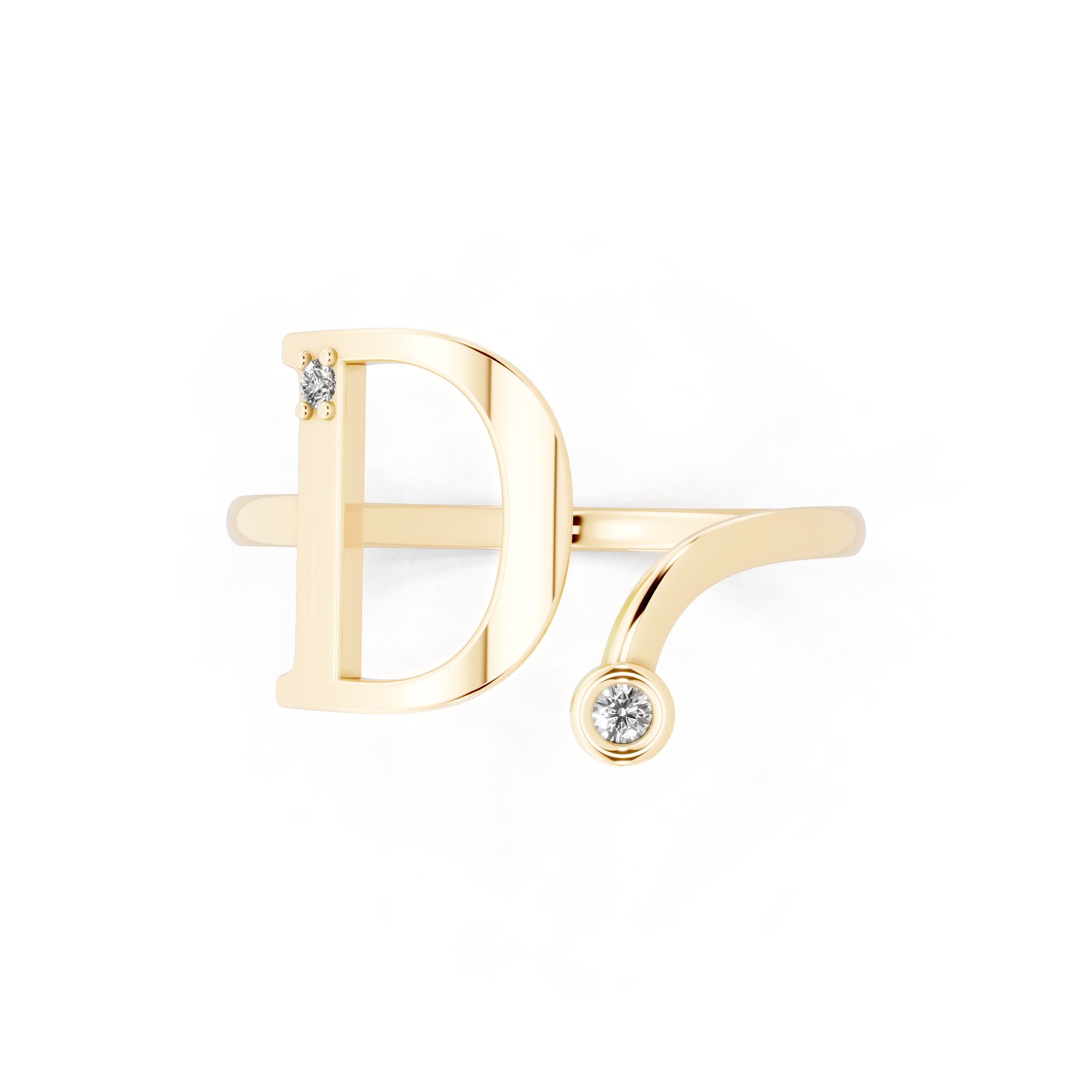Aureve Crossover Arc Lab Grown Diamond Ring for Women