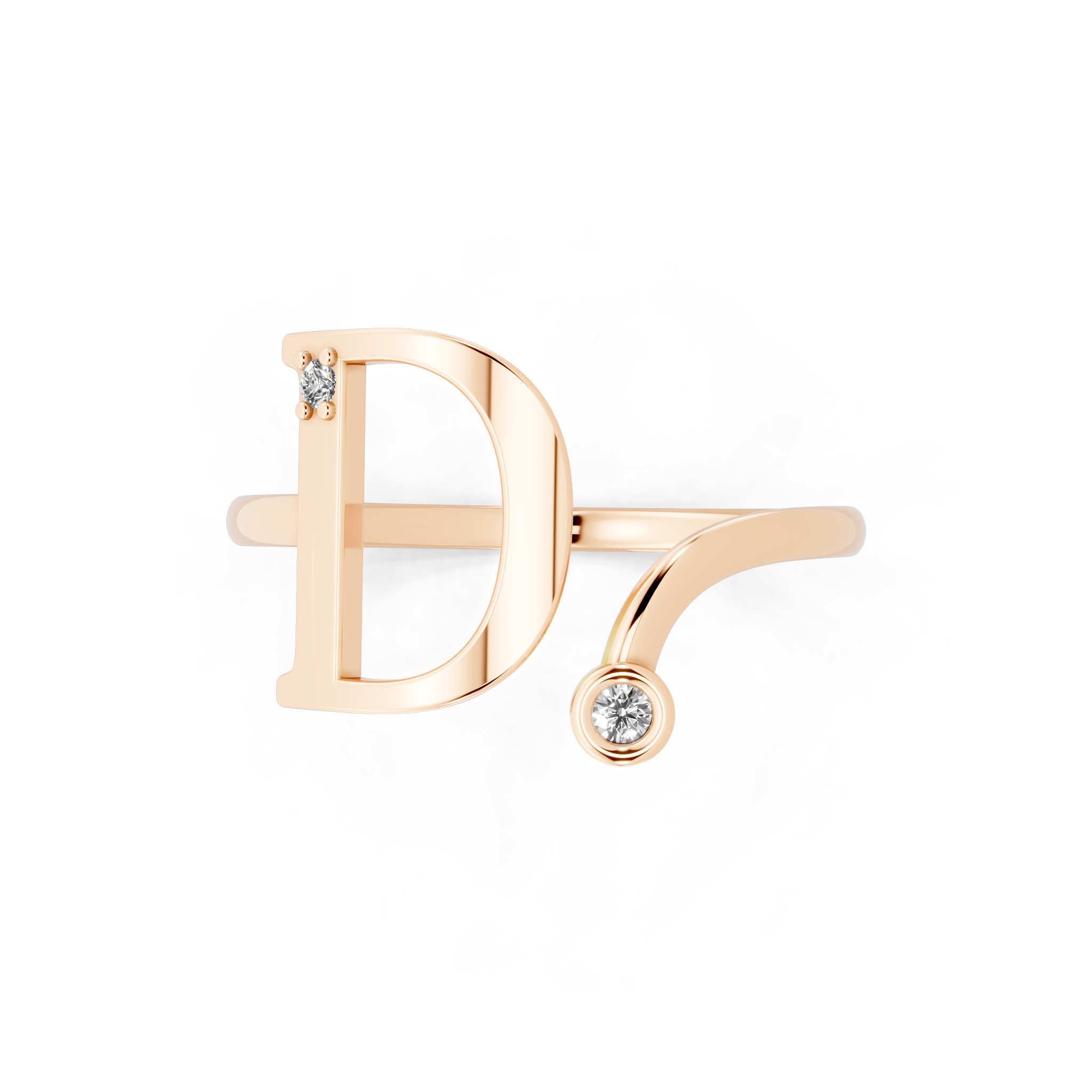 Aureve Crossover Arc Lab Grown Diamond Ring for Women