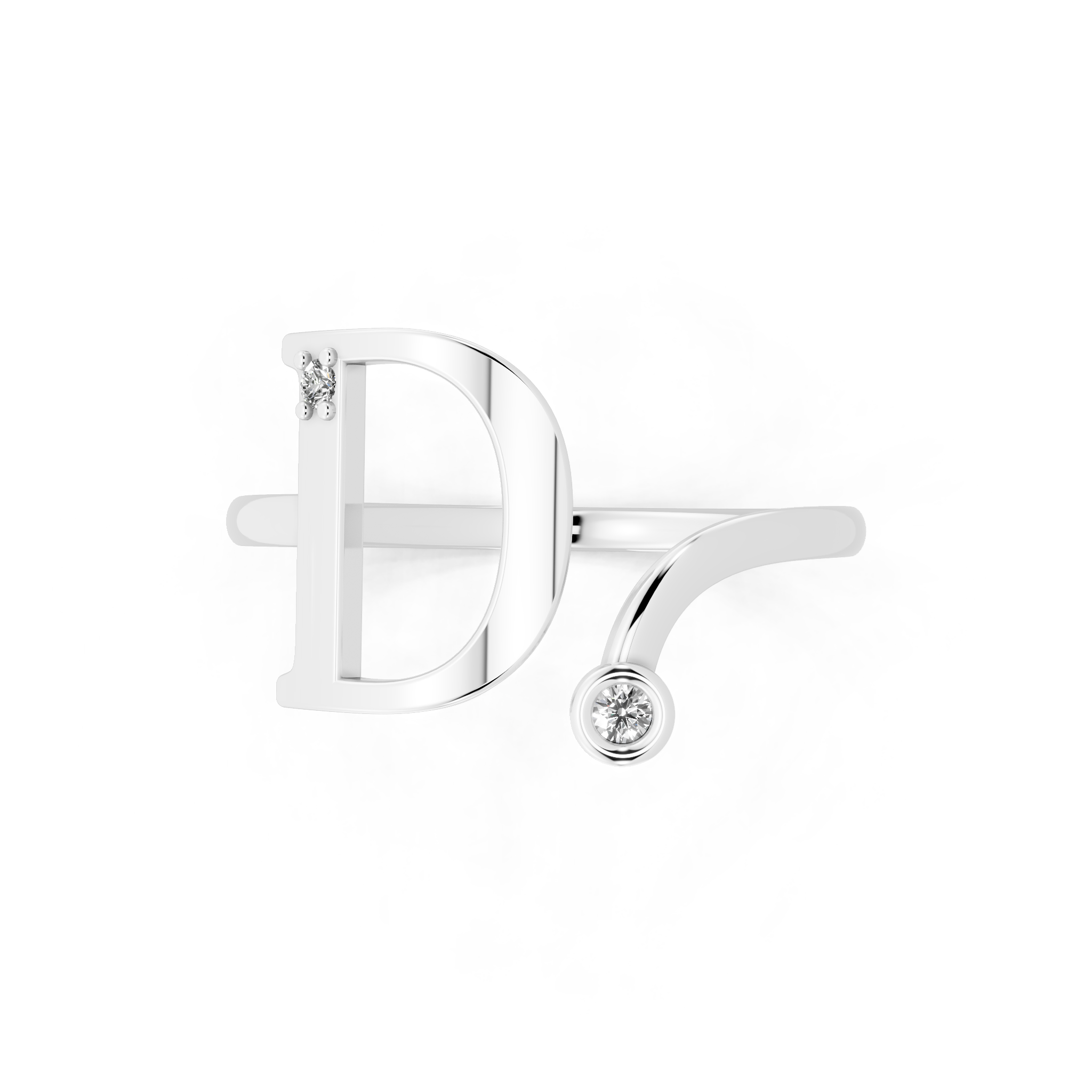 Aureve Crossover Arc Lab Grown Diamond Ring for Women