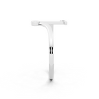 Contemporary Open Bypass Statement Ring with Lab Created White Stone Accents