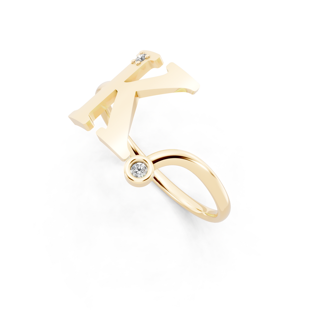 Luxury Chevron-Inspired Statement Lab Grown Diamond Ring for Women