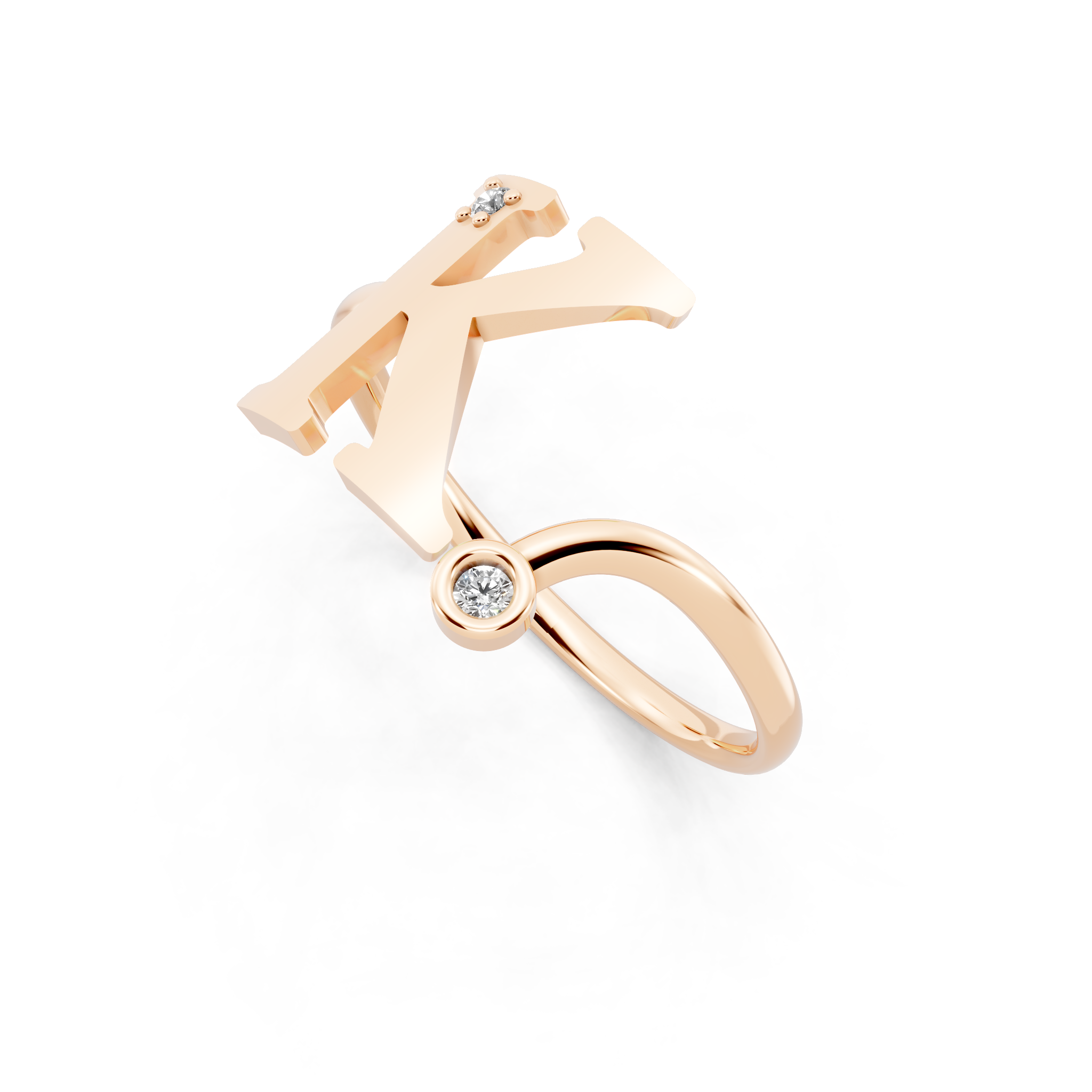 Luxury Chevron-Inspired Statement Lab Grown Diamond Ring for Women