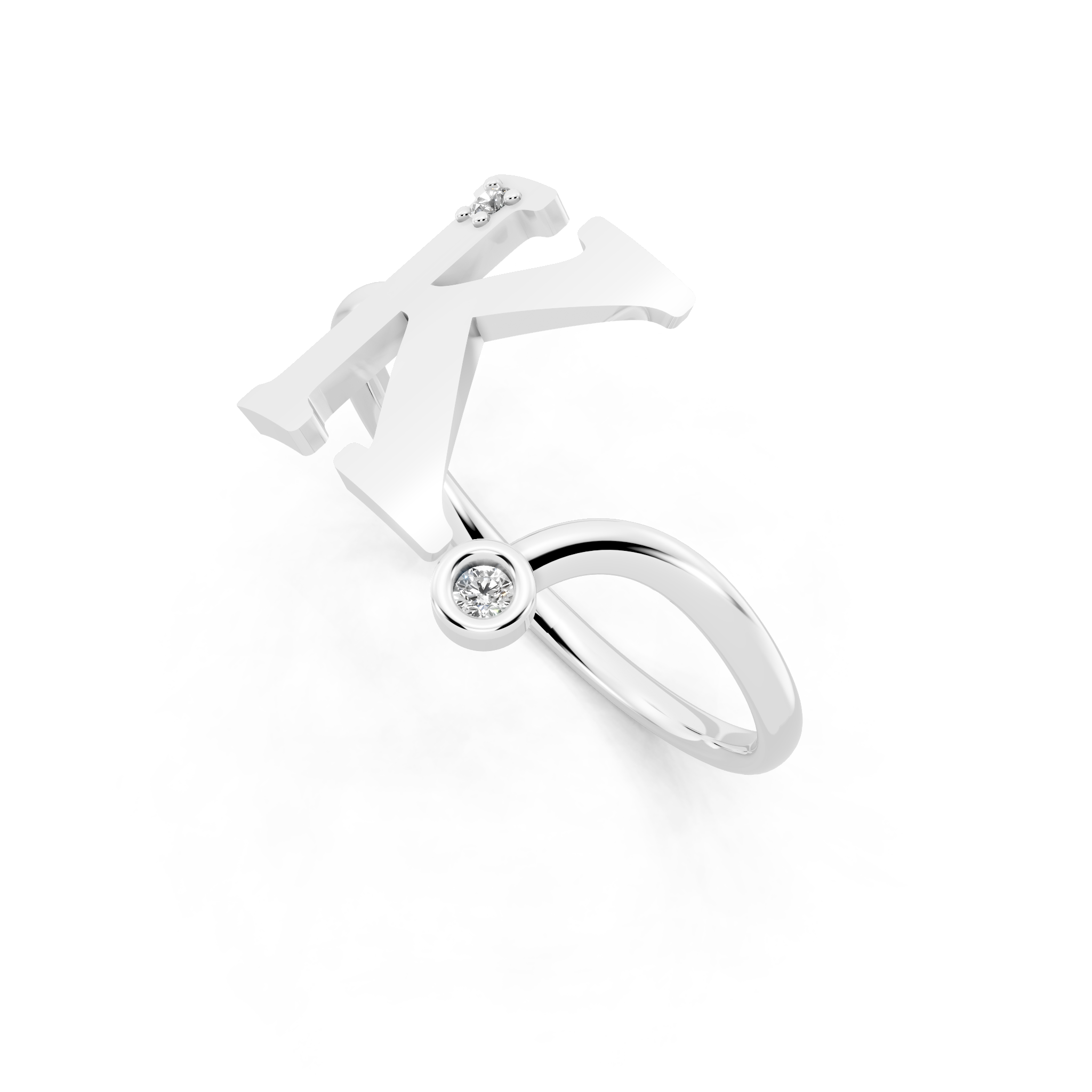 Luxury Chevron-Inspired Statement Lab Grown Diamond Ring for Women