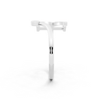Luxury Chevron-Inspired Statement Lab Grown Diamond Ring for Women