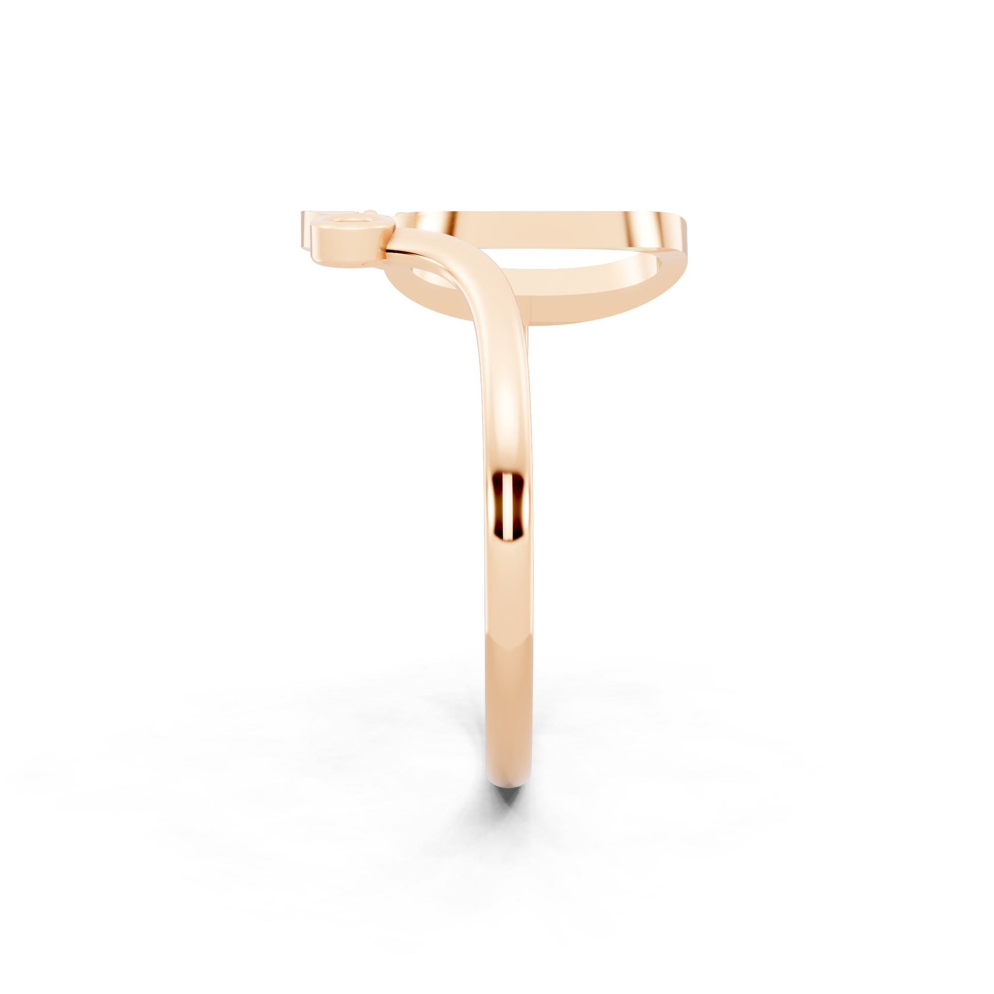Elegant Contemporary Open Lab Created Diamond Ring with Bezel and Prong Accent Stones