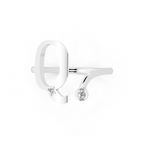 Elegant Contemporary Open Lab Created Diamond Ring with Bezel and Prong Accent Stones