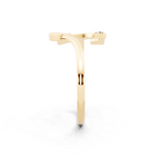 Contemporary Z Alphabet Ring for Women with Sparkling Stone