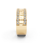 Luxury Geometric Lab Grown Diamond Band Ring for Modern Elegance