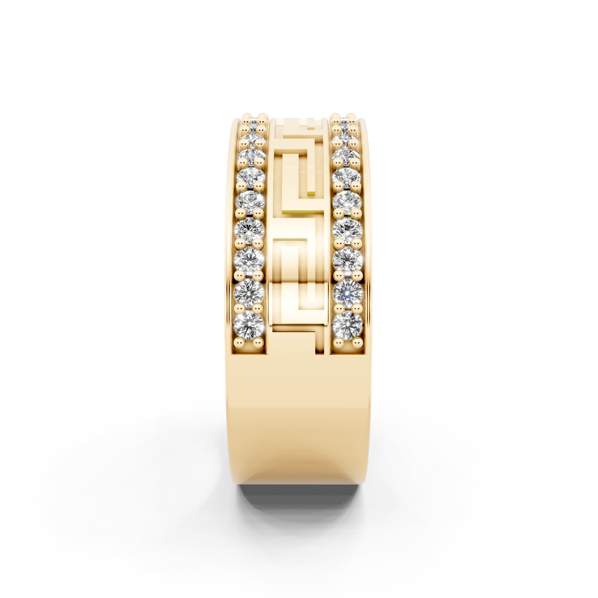 Luxury Geometric Lab Grown Diamond Band Ring for Modern Elegance