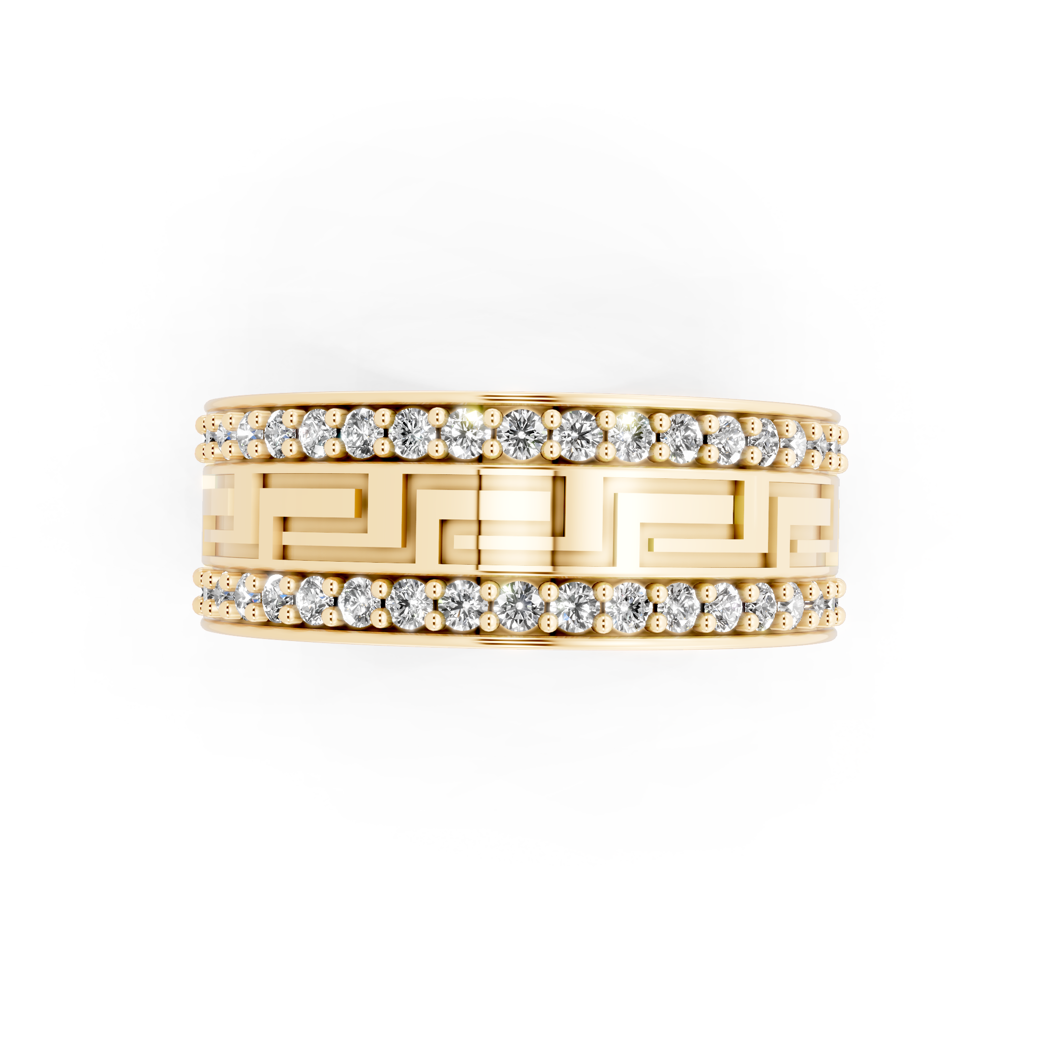 Luxury Geometric Lab Grown Diamond Band Ring for Modern Elegance