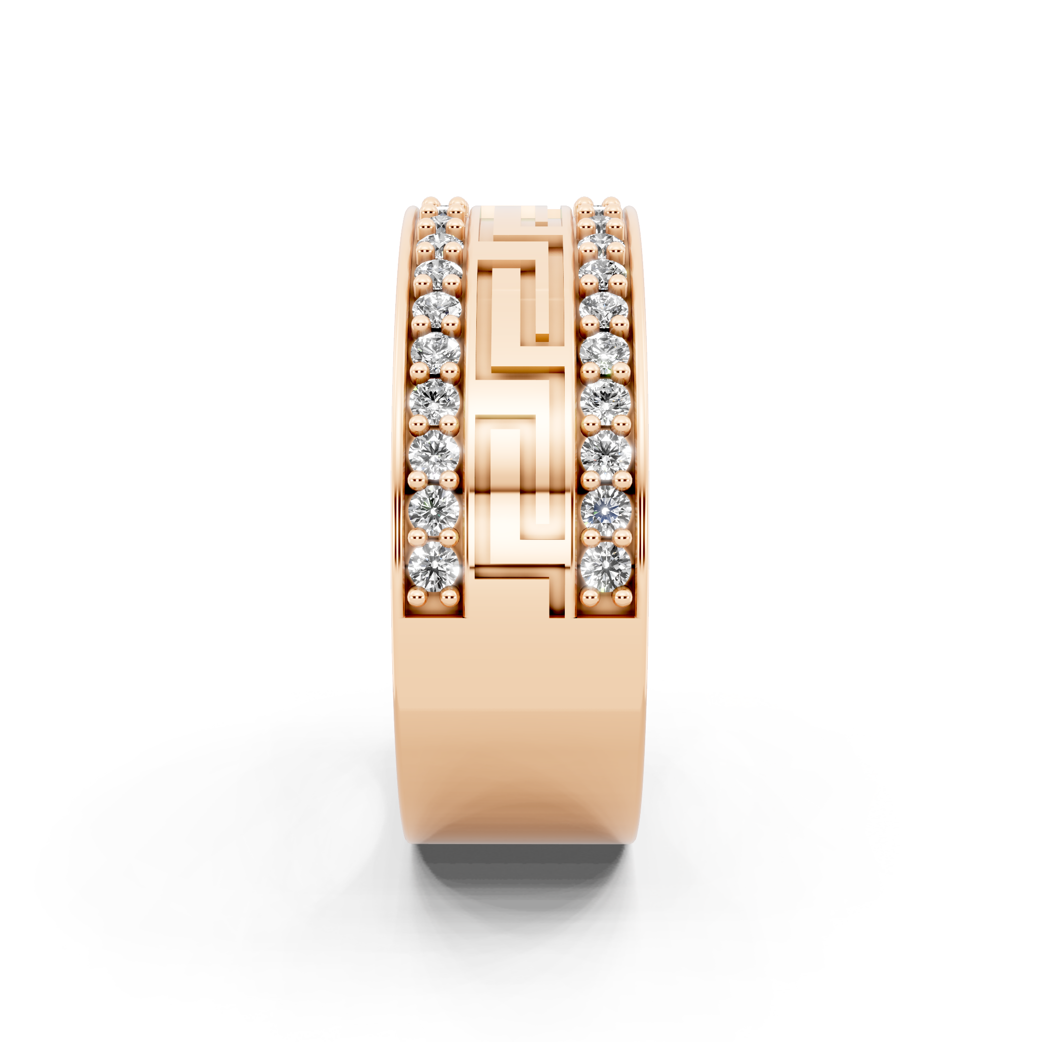 Luxury Geometric Lab Grown Diamond Band Ring for Modern Elegance