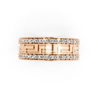 Luxury Geometric Lab Grown Diamond Band Ring for Modern Elegance