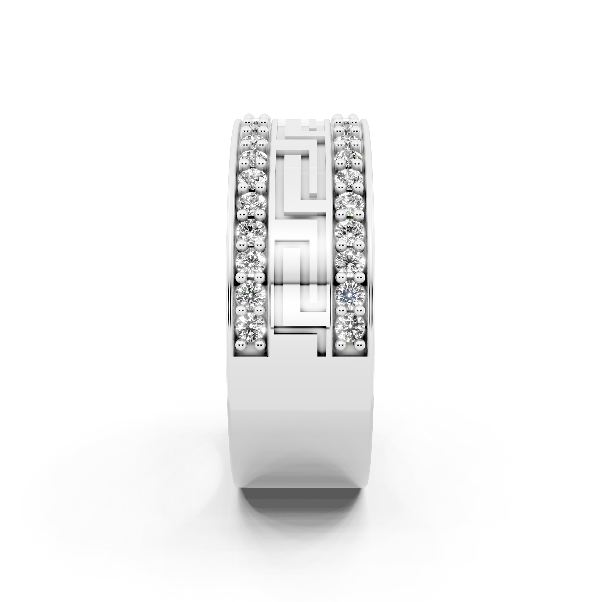 Luxury Geometric Lab Grown Diamond Band Ring for Modern Elegance