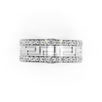 Luxury Geometric Lab Grown Diamond Band Ring for Modern Elegance