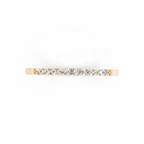 Delicate Brilliant Round Stone Lab Grown Diamond Half-Eternity Stacking Band Ring