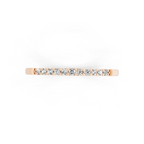 Delicate Brilliant Round Stone Lab Grown Diamond Half-Eternity Stacking Band Ring