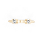Twin Open Solitaire Lab Grown Diamond Ring