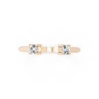 Twin Open Solitaire Lab Grown Diamond Ring