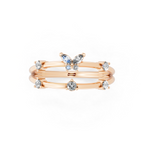 Fancy Butterfly Bloom Open Lab Grown Diamond Anniversary Ring By Lume Jewels