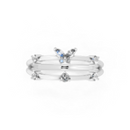 Fancy Butterfly Bloom Open Lab Grown Diamond Anniversary Ring By Lume Jewels