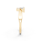 Premium Butterfly Statement Ring with Marquise and Round Lab Created Diamond