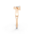 Premium Butterfly Statement Ring with Marquise and Round Lab Created Diamond