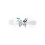 Premium Butterfly Statement Ring with Marquise and Round Lab Created Diamond