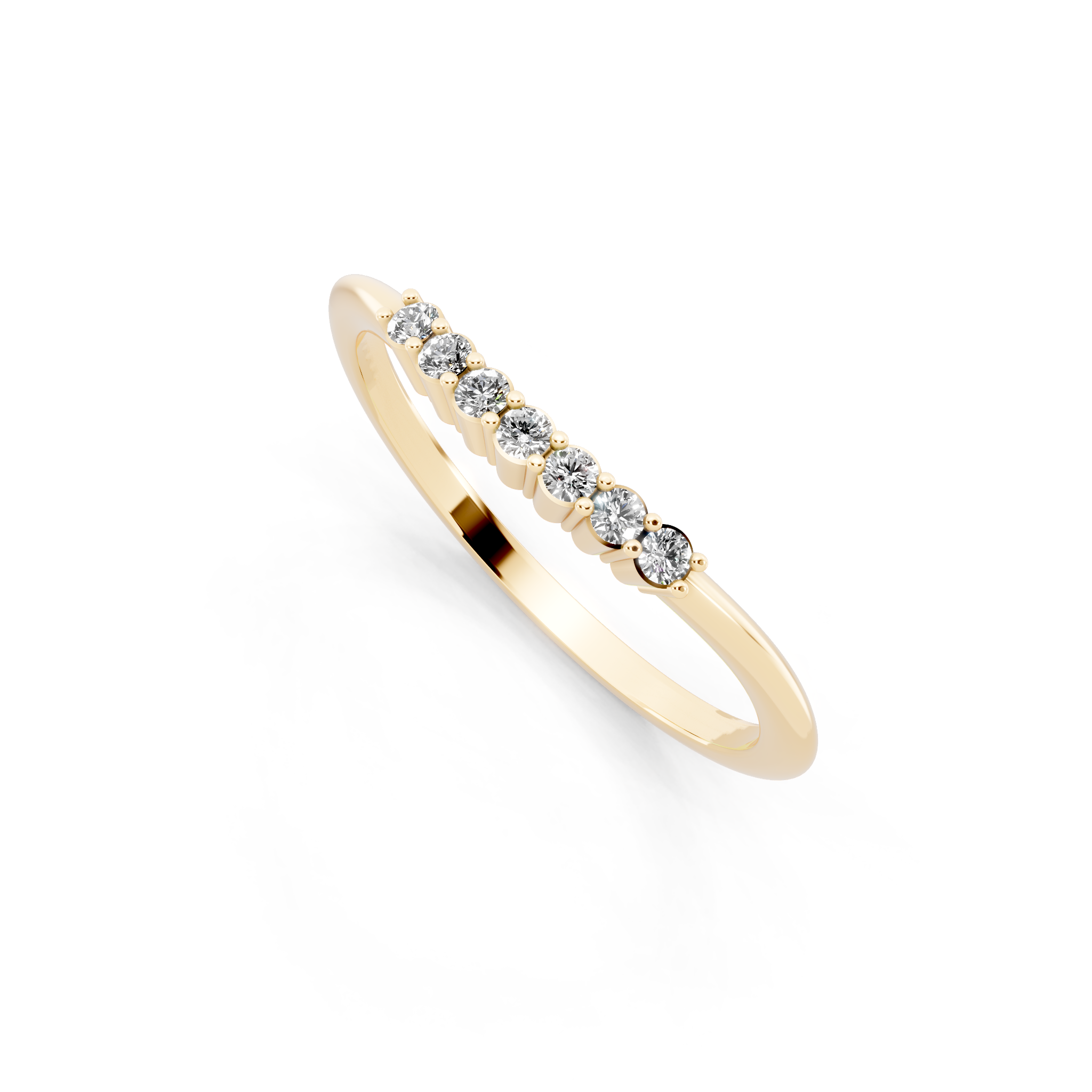 Minimal Arc Lab Grown Diamond Band Ring