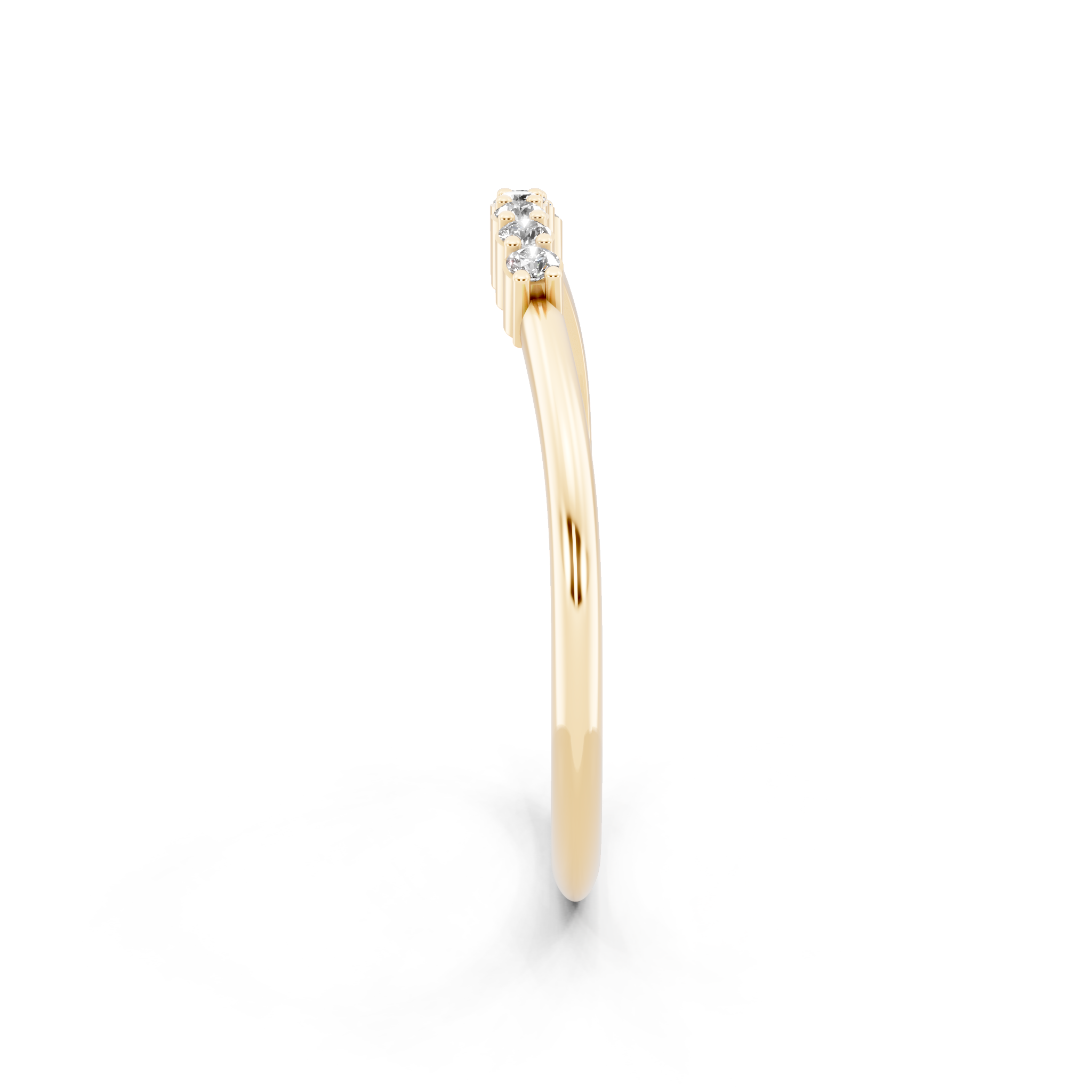Minimal Arc Lab Grown Diamond Band Ring