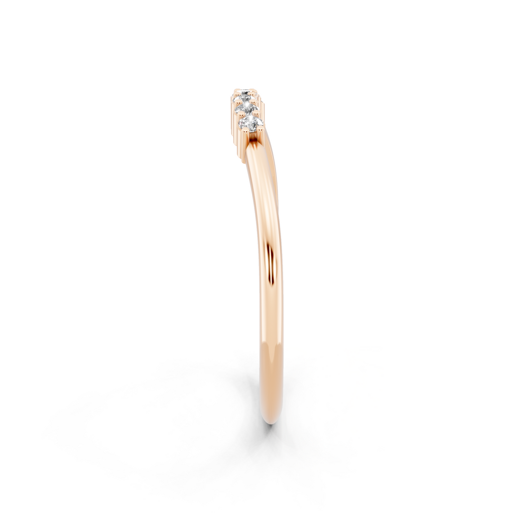 Minimal Arc Lab Grown Diamond Band Ring