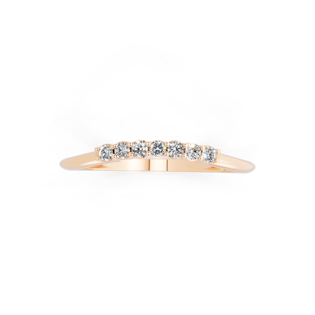 Minimal Arc Lab Grown Diamond Band Ring