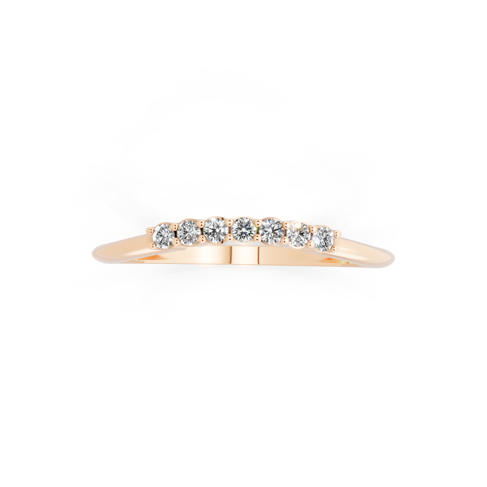 Minimal Arc Lab Grown Diamond Band Ring