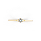 Minimal Round Brilliant Lab Grown Diamond Solitaire Ring