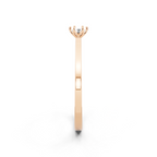 Minimal Round Brilliant Lab Grown Diamond Solitaire Ring