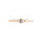 Minimal Round Brilliant Lab Grown Diamond Solitaire Ring