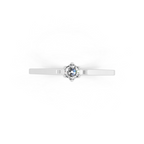 Minimal Round Brilliant Lab Grown Diamond Solitaire Ring