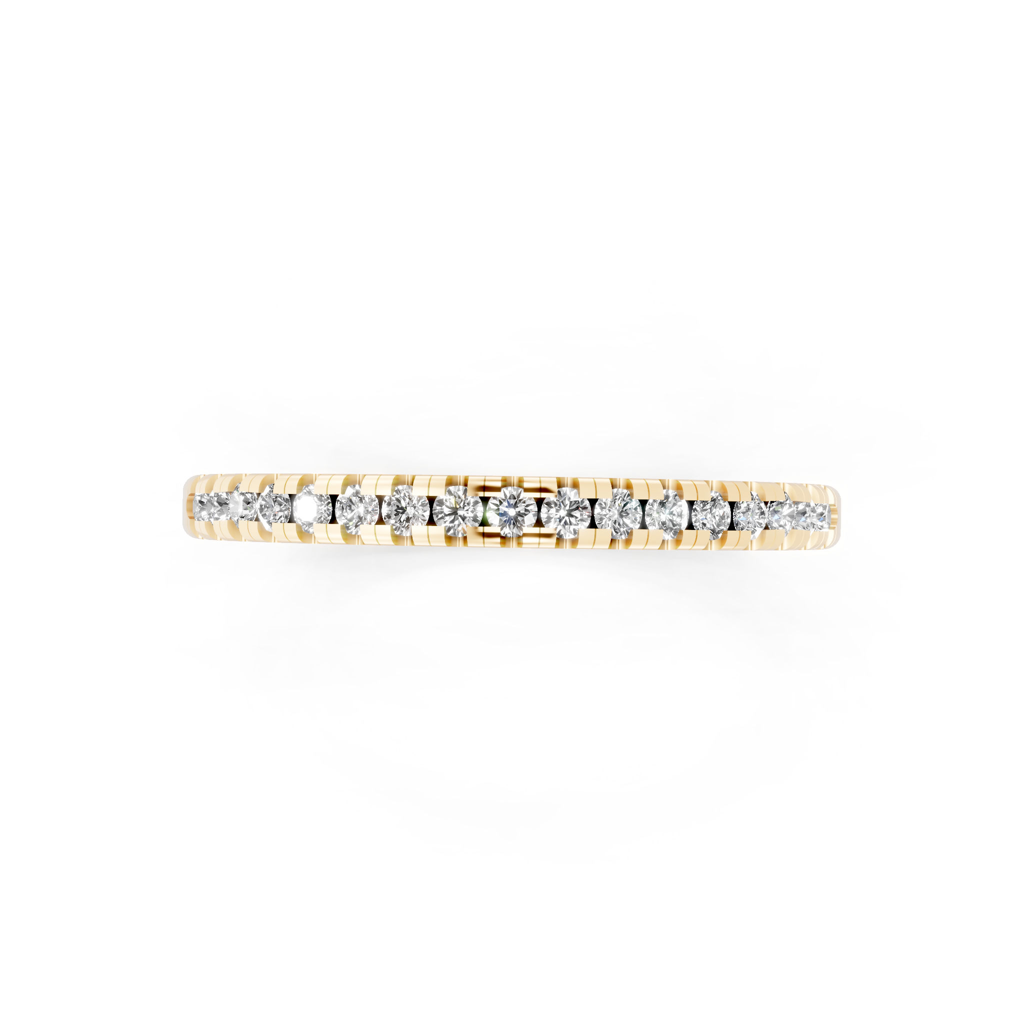 Simple Round Brilliant Lab Grown Diamond Stacking Ring for Girlfriend