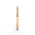 Simple Round Brilliant Lab Grown Diamond Stacking Ring for Girlfriend